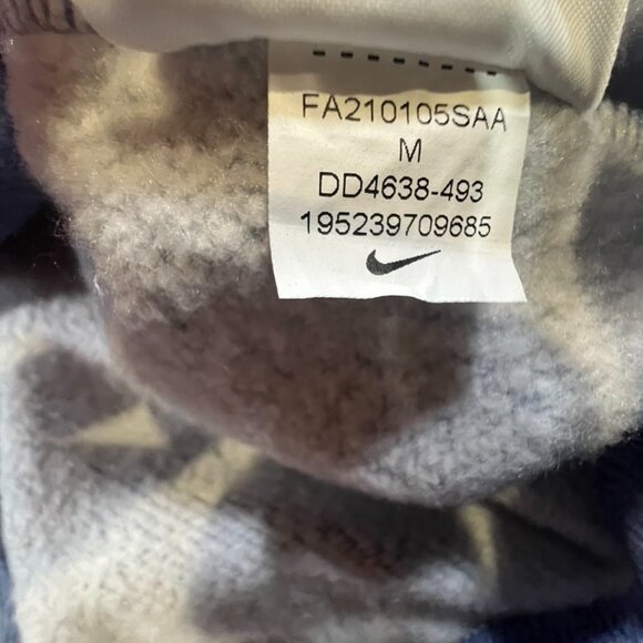 Nike Dri-Fit Cropped Training Hooded Sweatshirt, Blue, Sz M, Athletic, Workout - Picture 9 of 12